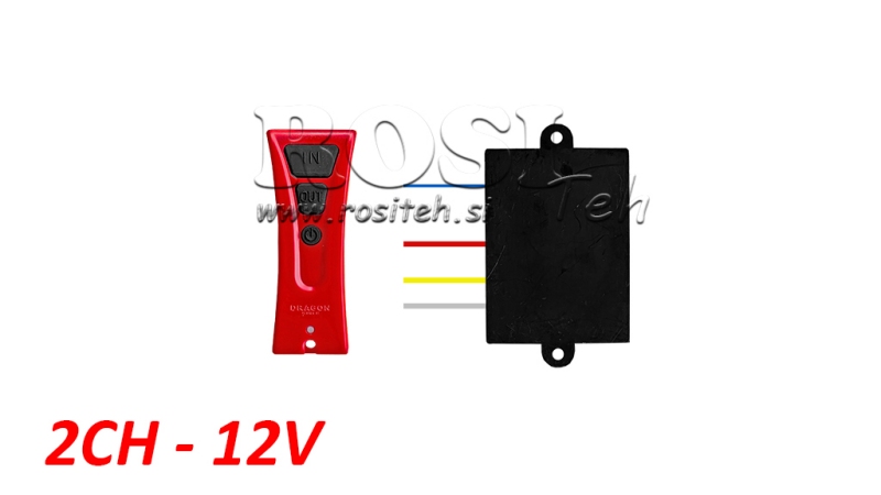 TÉLÉCOMMANDE SANS FIL 2CH - 12V