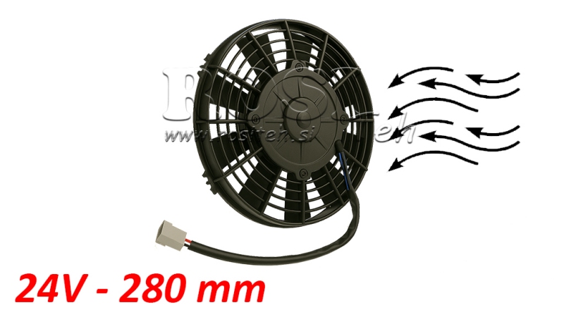 VENTILATEUR AXIAL 280MM PUSH 24V