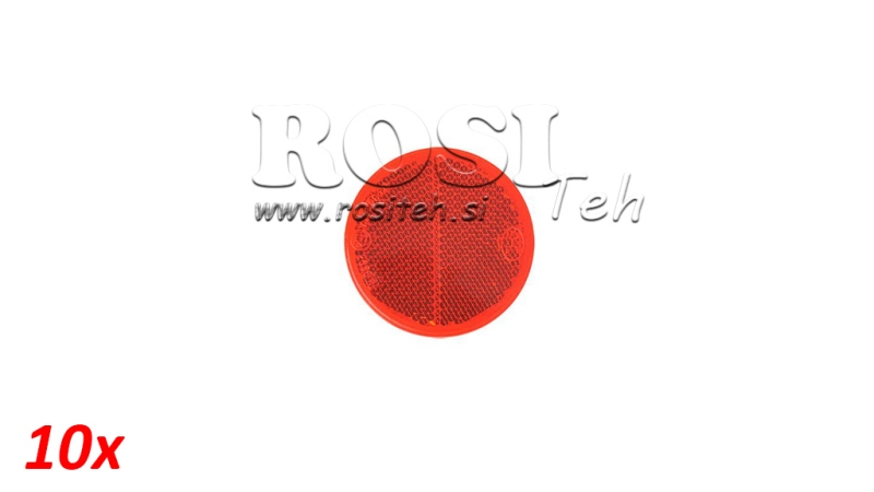 REFLECTEUR ROND Φ 60 ROUGE (10PCS)
