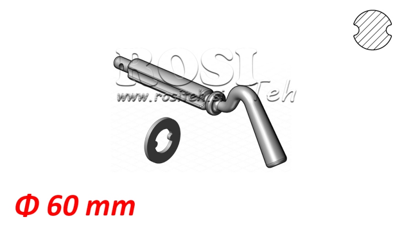 WEDGE À DOUBLE GRAIN POUR BOÎTE BASCULANTE BALL Φ 60