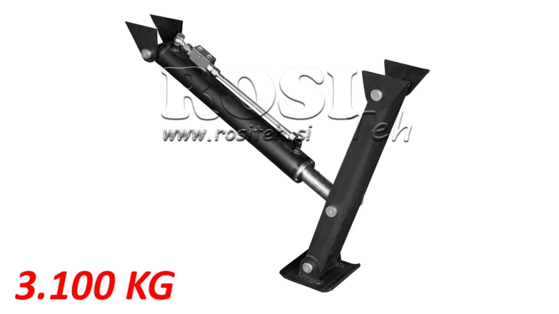 PIED HYDRAULIQUE BIDIRECTIONNEL 380mm - 3.100kg