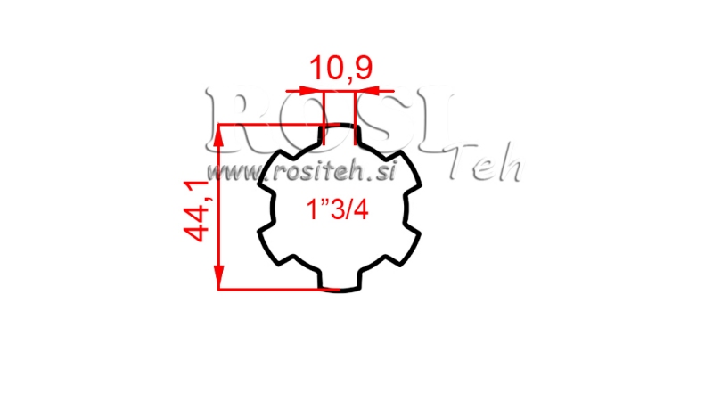 ADAPTATEUR CARDAN BAGUE 1-3/4 (120 mm)