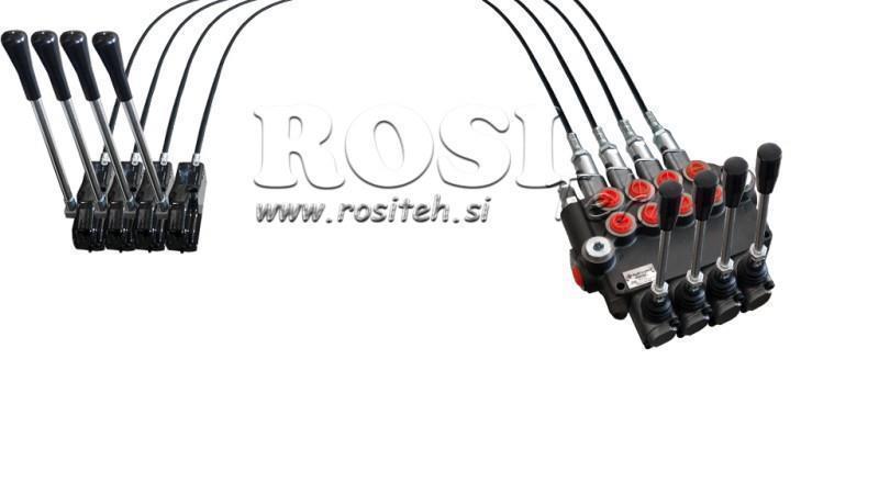 JOYSTICK DVOJNA ROČICA 2,5 met. HIDRAVLIČNI VENTIL 4xP80 lit.