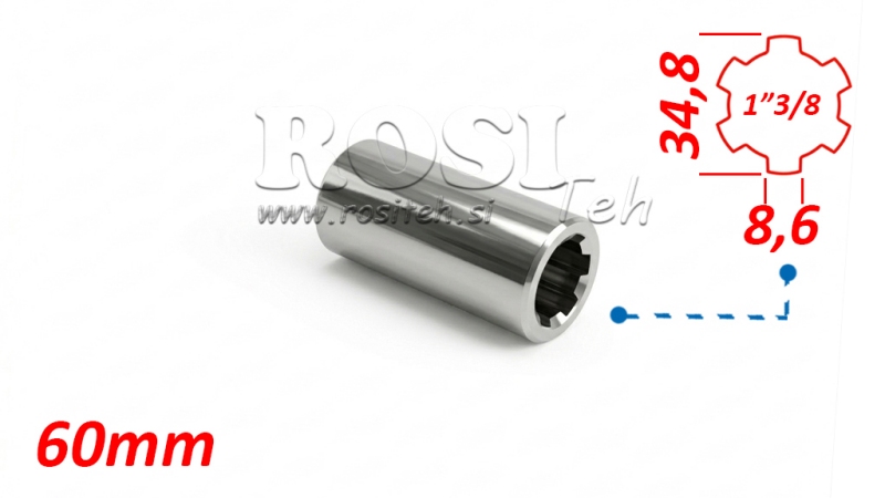 ADAPTATEUR CARDAN BAGUE 1-3/8 (60 mm)