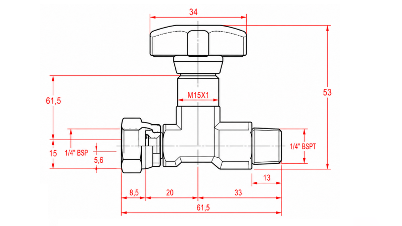 VANNE HYDRAULIQUE POUR MANOMÈTRE