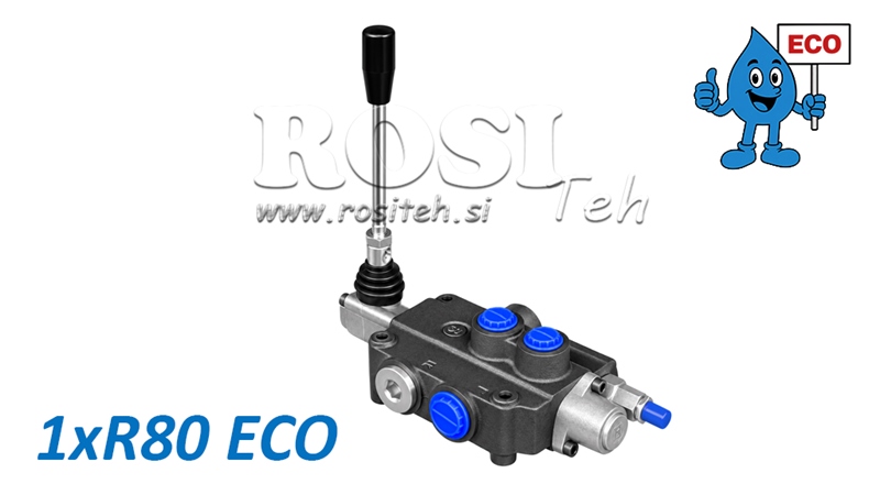 HIDRAVLIČNI ROČNI VENTIL – RAZVODNIK 1-SEKCIJSKI 1xR80 ECO