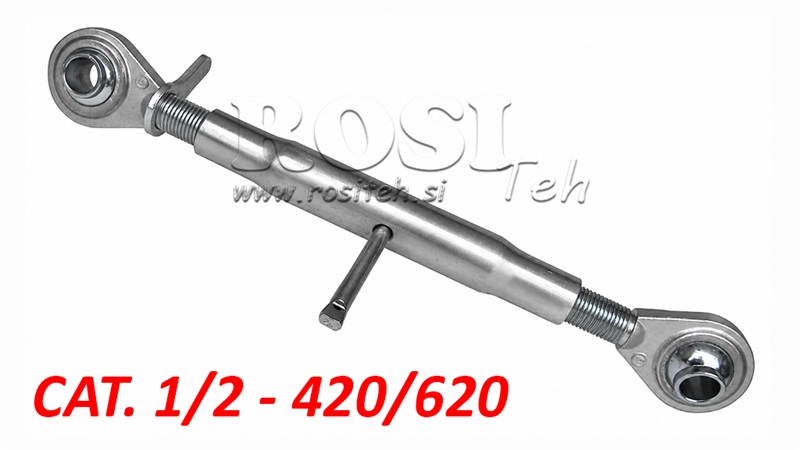 BARRE DE POUSSEE 3EME POINT MÉCANIQUES POUR TRACTEUR A FILETAGE STANDARD - CAT. 1/2 - M27X3 - 420/620