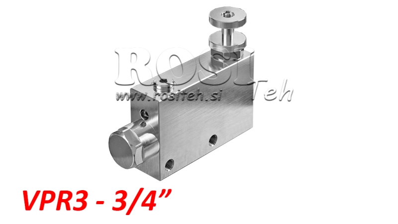 REGULATEUR DE DEBIT HYDRAULIQUE VPR3 -3/4