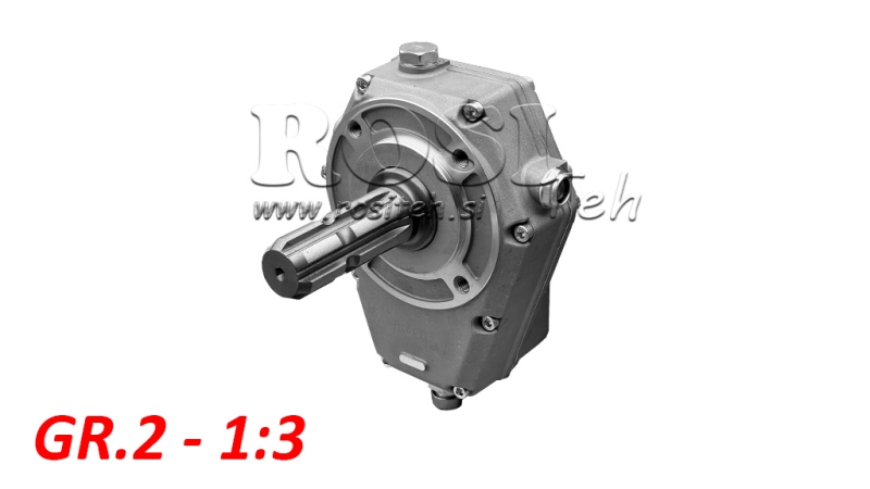 BOITIER MULTIPLICATEUR POUR POMPE HYDRAULIQUE DE GROUPE 2 – 1:3 MALE