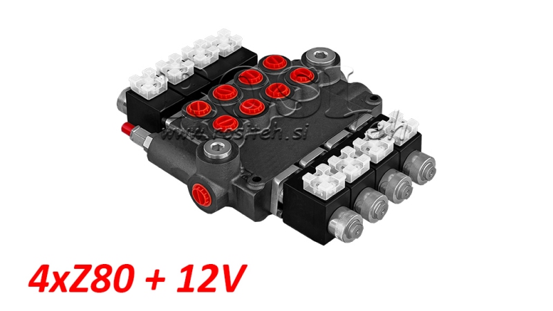 HIDRAVLIČNI VENTIL 4xZ80+12V DC