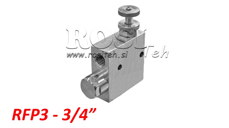 REGULATEUR DE DEBIT HYDRAULIQUE RFP3 -3/4