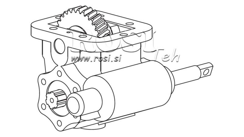 ENTRAÎNEMENT DE POMPE HYDRAULIQUE - ZF- MB 800 CÔTÉ
