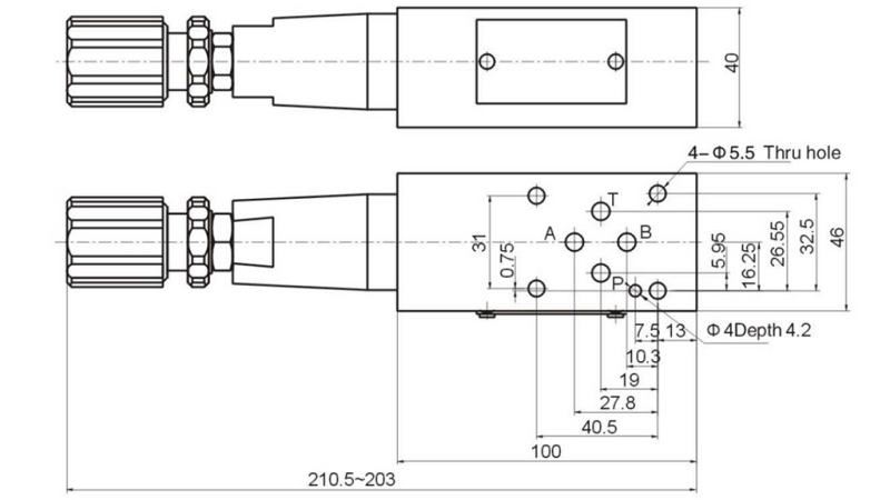 LIMITEUR PRESSION CETOP 3 (A) 15-315 BAR