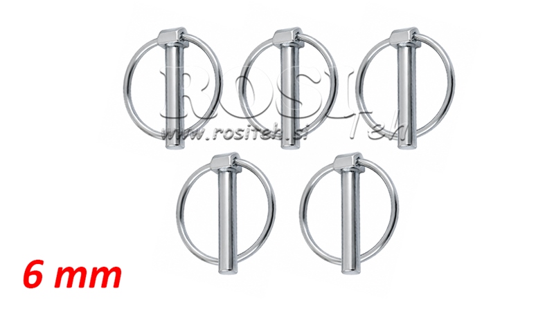 CLIPS / GOUPILLE DE SÉCURITÉ COMPLETS CIRCULAIRES Φ 06.0 MM (5PCS)