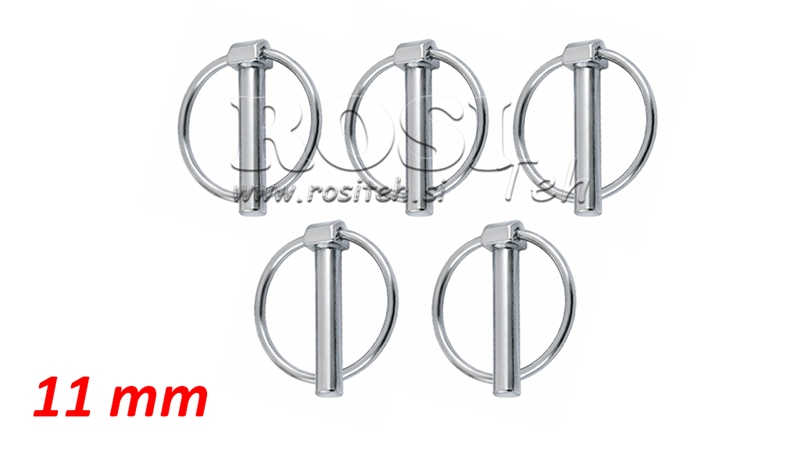 CLIPS / GOUPILLE DE SÉCURITÉ COMPLETS CIRCULAIRES Φ 11.0 MM (5PCS)