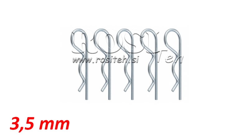 ENSEMBLE DE CLIPS DE SÉCURITÉ SIMPLE Φ 3,5 MM (5PCS)