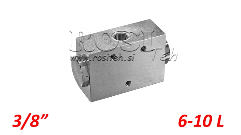 DIVISEUR DE DEBIT HYDRAULIQUE V1022 DFL 6-10 LIT - 3/8 - 250 BAR (MAX.300 BAR) BOITIER EN METAL