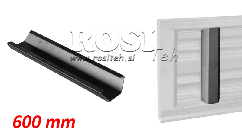 RAIL LATÉRAL POUR PANNEAUX LATÉRAUX DE REMORQUE - 600 MM