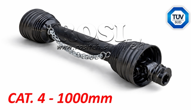 ARBRE À CARDAN CERTIFIÉ CE PROFI LINE CAT.4 LONGUEUR 1000mm