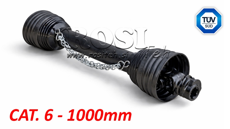 ARBRE À CARDAN CERTIFIÉ CE PROFI LINE CAT.6 LONGUEUR 1000mm