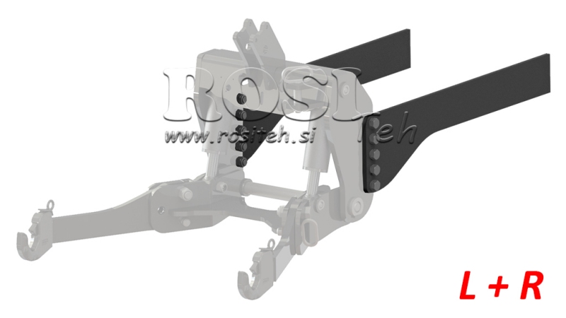 UNIVERZALNO VPETJE (950mm) ČELNE HIDRAVLIKE KAT.2 - KAT.3 ZA TRAKTOR