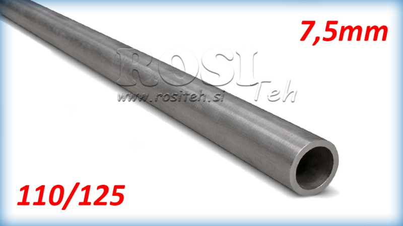 TUBE HONÉ H9 POUR CYLINDRE HYDRAULIQUE 110/125 - 7,5mm (1000mm)