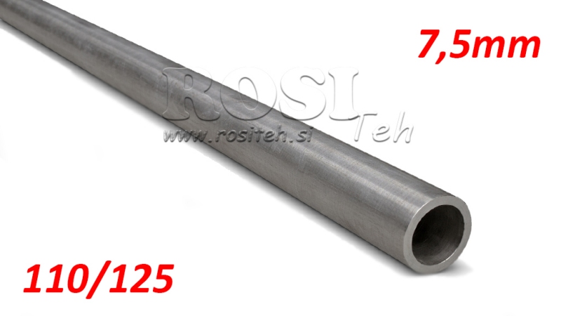 TUBE HONÉ H9 POUR CYLINDRE HYDRAULIQUE 110/125 - 7,5mm (1000mm)