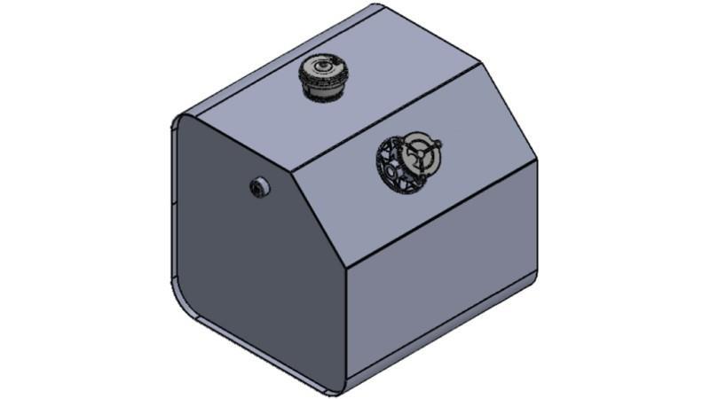 TOIT DE RÉSERVOIR EN MÉTAL 250 Lit 600x600x800mm