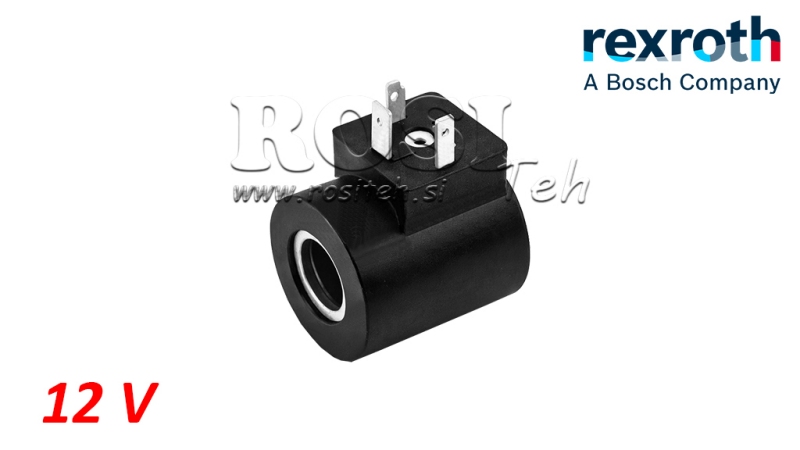BOBINE ELECTRIQUE RONDE 12V CC - Φ 15,75MM-41MM IP65