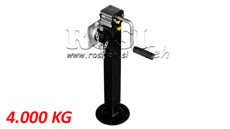 PIED DE SUPPORT FILETÉ AVEC FLANGE 380mm - 4.000kg