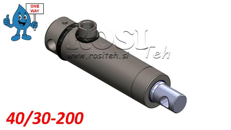 VÉRIN HYDRAULIQUE SIMPLE EFFET 40/30-200