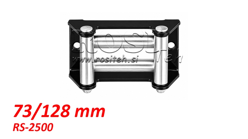 GUIDE À ROULEAUX POUR CÂBLE EN ACIER (RS-2500) - 73 x 128 mm