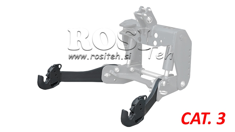 BRAS HYDRAULIQUE DE RELEVAGE AVANT (FRONTAL) POUR TRACTEUR CAT. 3