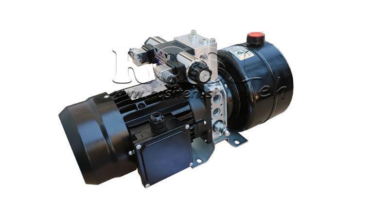 AGGREGAT HYDRAULIQUE MINI 230V AC (0.75 kW) 85 bar - 3.7 cc - 5.2 lit/min - réservoir 4 lit