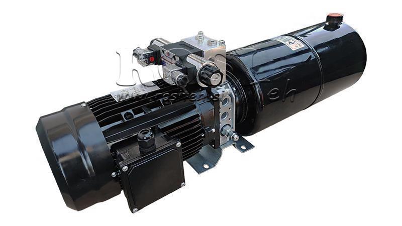 AGGREGAT HYDRAULIQUE MINI 380V AC (2.2 kW) 120 bar - 8.0 cc - 11.2 lit/min - réservoir 12 lit