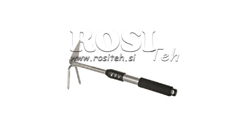 PETITE HOE POINTUE AVEC MANCHETTE EN ALU, 2 points