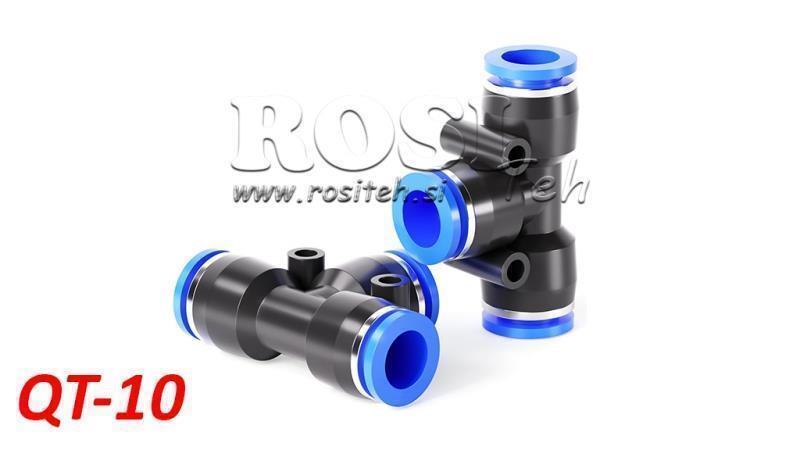 PLUG PNEUMATIQUE T CONNECTION TPA SANS FILET QT-10