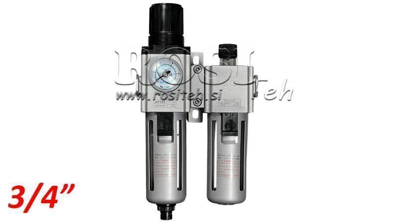 PNEVMATSKA PRIPRAVNA ENOTA 600 G3/4 40µ 0-10b