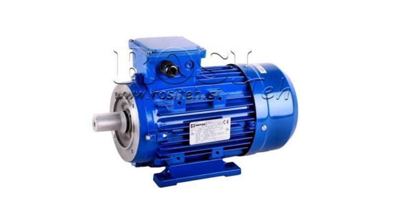 MOTEUR ÉLECTRIQUE 1.5kW MS 90 S-2_ 2840rpm 3Phases flasque de pied-B14