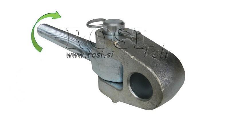 crochet fileté spécial pour appareil de traction catégorie 3 M30x3