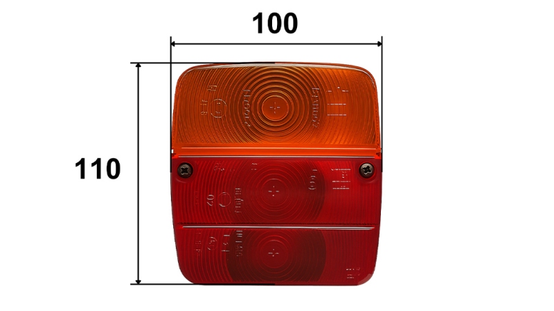 LUČ ZADNJA LEVA KVADRATNA 3 POZ