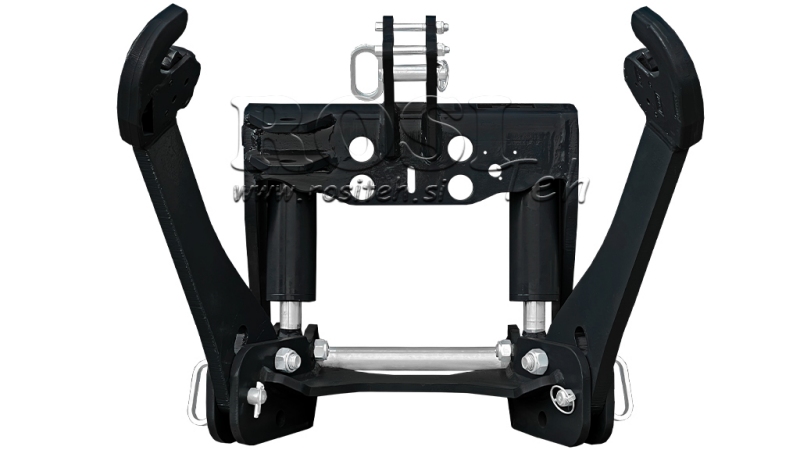 KIT UNIVERSEL HYDRAULIQUE FRONTAL ( AVANT) 2 EME CATEGORIE POUR TRACTEUR 1500KG NOIR (RAL 9005)