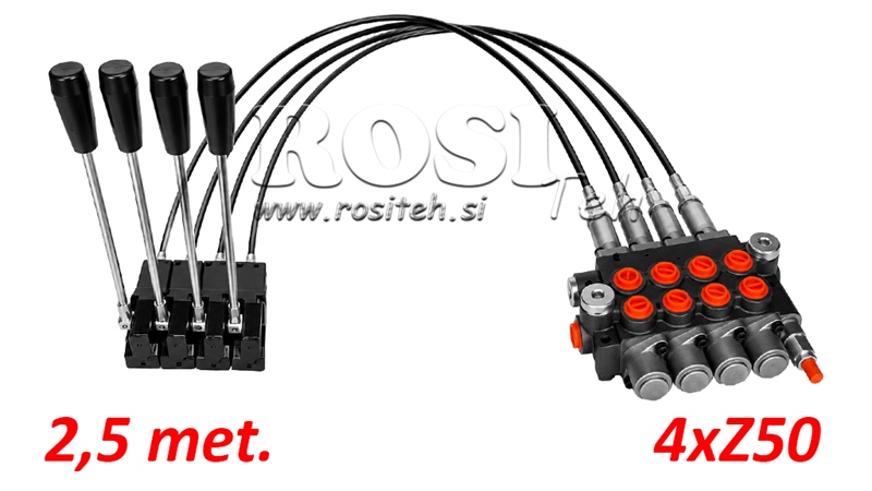 KIT 4xZ50 + JOYSTICK 1 POSITION L2500