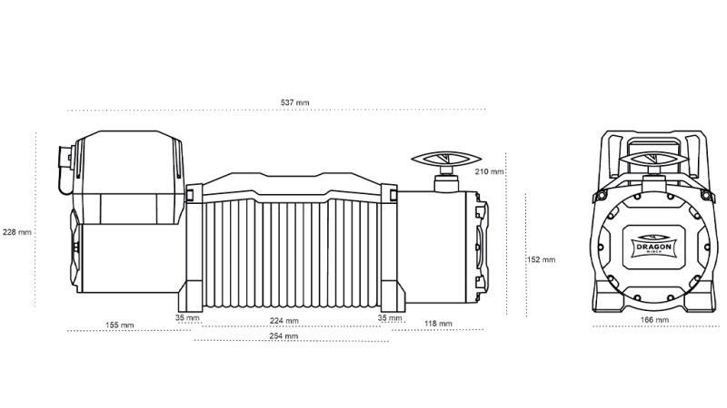 TREUIL ÉLECTRIQUE 12 V DWM 13000 HD - 5897 kg
