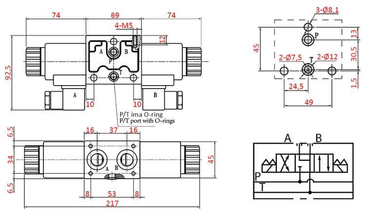 VANNE ÉLECTROMAGNÉTIQUE HYDRAULIQUE YEAT-ENSEMBLE 12V N6
