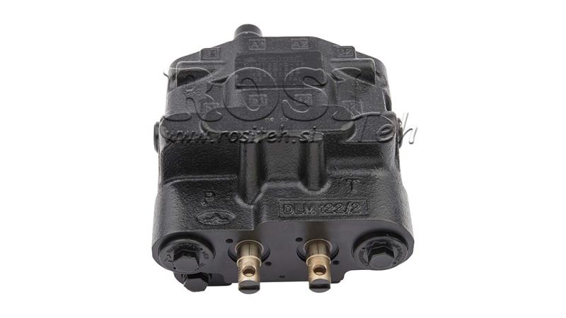 VANNE DE CONTRÔLE HYDRAULIQUE DLM-122/2 2xP80 L/min SENSIBILITÉ DE CHARGE AVEC FONCTION FLOTTANTE