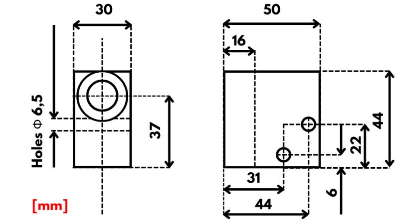 BOÎTIER POUR VANNE HYD. À 2 VOIES REXROTH 3/8 40-LIT