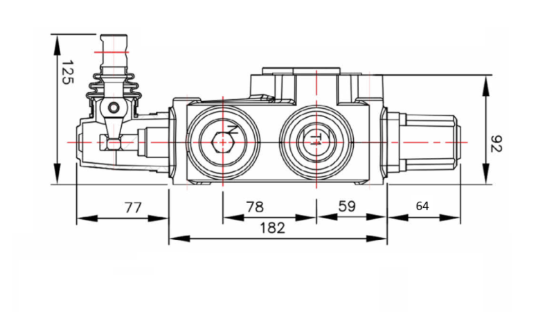 VANNE HYDRAULIQUE P120 - DEUX VITESSES