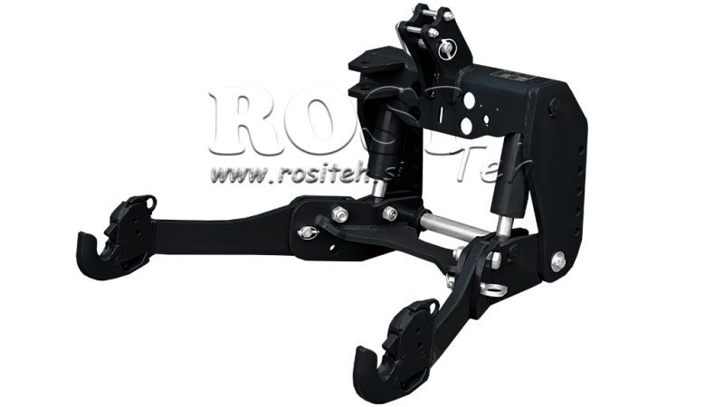 KIT UNIVERSEL HYDRAULIQUE FRONTAL ( AVANT) 2 EME CATEGORIE POUR TRACTEUR 1500KG NOIR (RAL 9005)