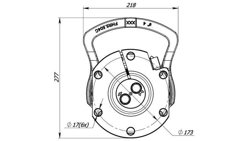 ROTATEUR HYDRAULIQUE 6000/3000 KG AVEC FLANGE